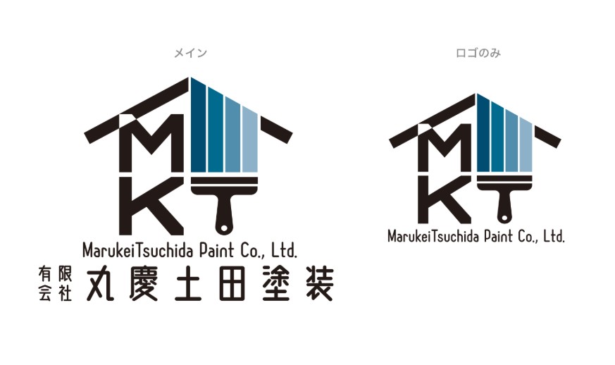 丸慶土田塗装 ロゴデザイン