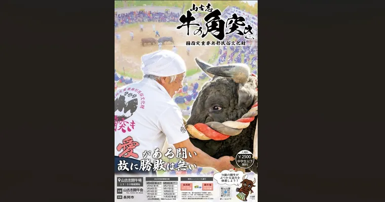 山古志闘牛会 ポスター・写真・デザイン